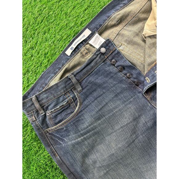 GAP Men Straight Fit Jeans Blue Denim Size 40x30 Classic 100% Cotton Casual - Picture 6 of 12